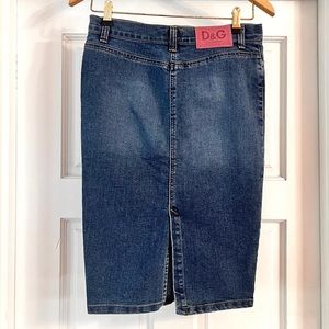 ✨DOLCE & GABBANA✨ Y2k Denim Pencil Skirt